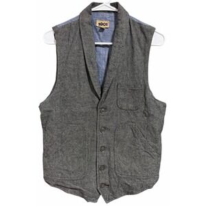 1901 Herringbone Vest Academia Preppy Black/Gray Men's Size Medium